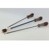 BAQUETA RAETZ DE ACERO LIMPIEZA CAÑONES PISTOLA CAL. 5.6mm/.222''- 6.5mm/.264'' LARGO 200 mm