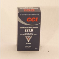 MUNICION CCI cal. 22Lr SUBSONICA 50 unidades