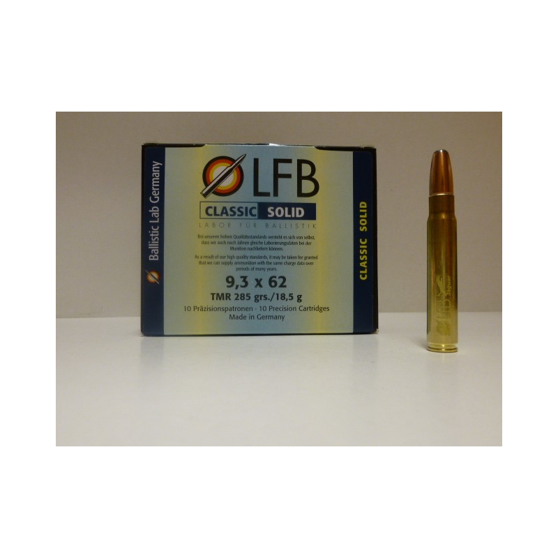 MUNICION LABOR CAL. 9,3X62  285 GR. 