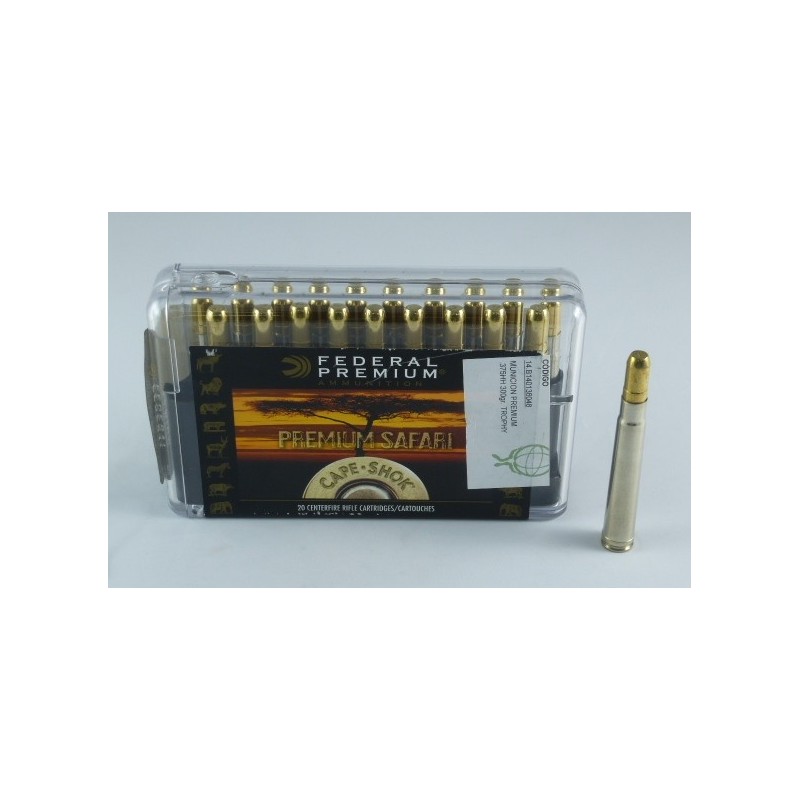 MUNICION FEDERAL PREMIUM .375 H&H MAGNUM 300 gr.  TROPHY BONDED SLEDGEHAMMER SOLID