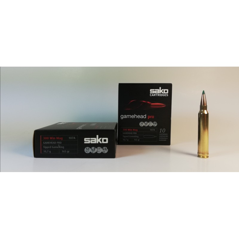 MUNICION SAKO 300 WM 165 GR GAMEHEAD PRO 20 UNIDADES