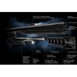 CARABINA STOEGER AIR PCP XM1 S4 SUPPRESOR  CALIBRE 5,5 MM