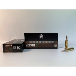 MUNICION RWS CALIBRE 270 WSM HIT 130 GR CAJA DE 20 BALAS