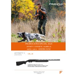 ESCOPETA SEMIAUTOMATICA FRANCHI AFFINITY 3 SYNTHETIC CALIBRE 20 CAÑON 71 CM.