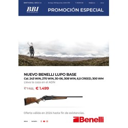 RIFLE BENELLI LUPO CALIBRE 30-06, cañon de 56 cm.