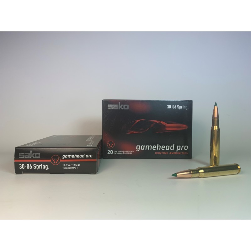 MUNICION SAKO CALIBRE 30-06  165 GR. GAME HEAD PRO CAJA 20 BALAS