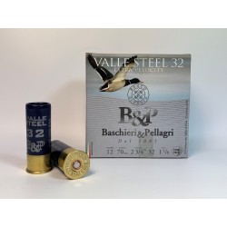 CARTUCHO B&P VALLE STEEL 32 EXTRA VELOCITY  CAL. 12-70 32 GR.  PERDIGON 5
