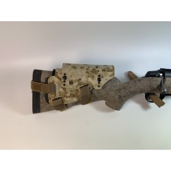 Carrillera ajustable de fibra de carbono Camo Verde / arena