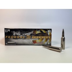 MUNICION FEDERAL PREMIUM CALIBRE 6,5 PCR  130 GR. TERMINAL ASCENT  CAJA 20 BALAS