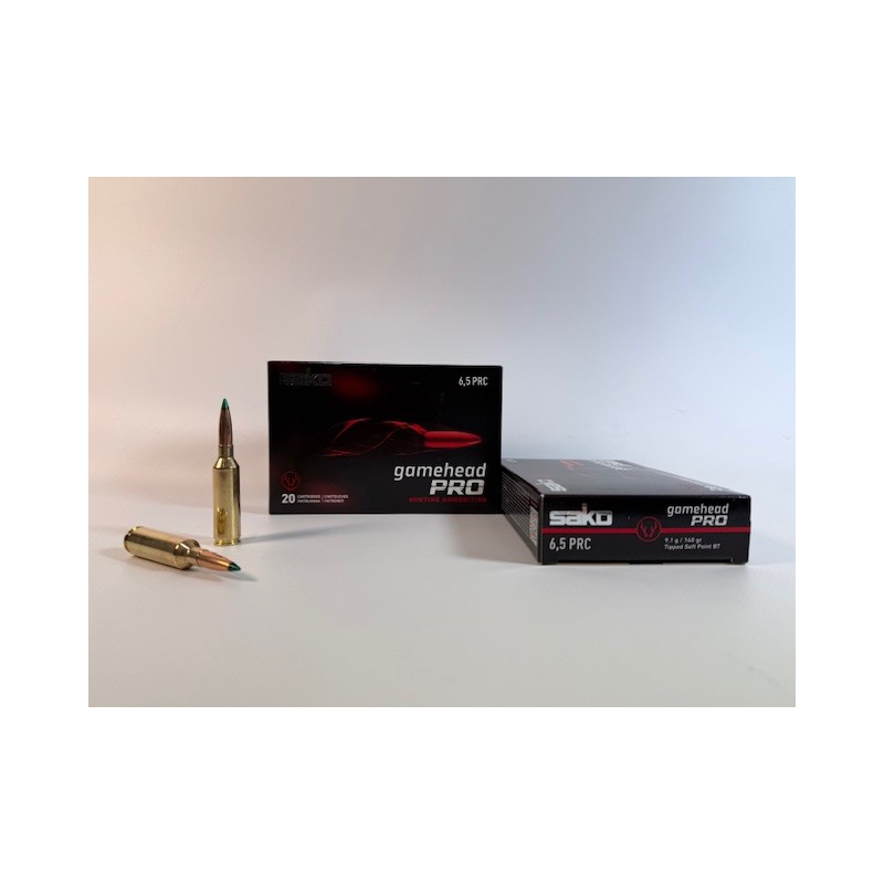 MUNICION SAKO CALIBRE 6,5 PRC 140 GR GAMEHEAD PRO   CAJA 20 BALAS